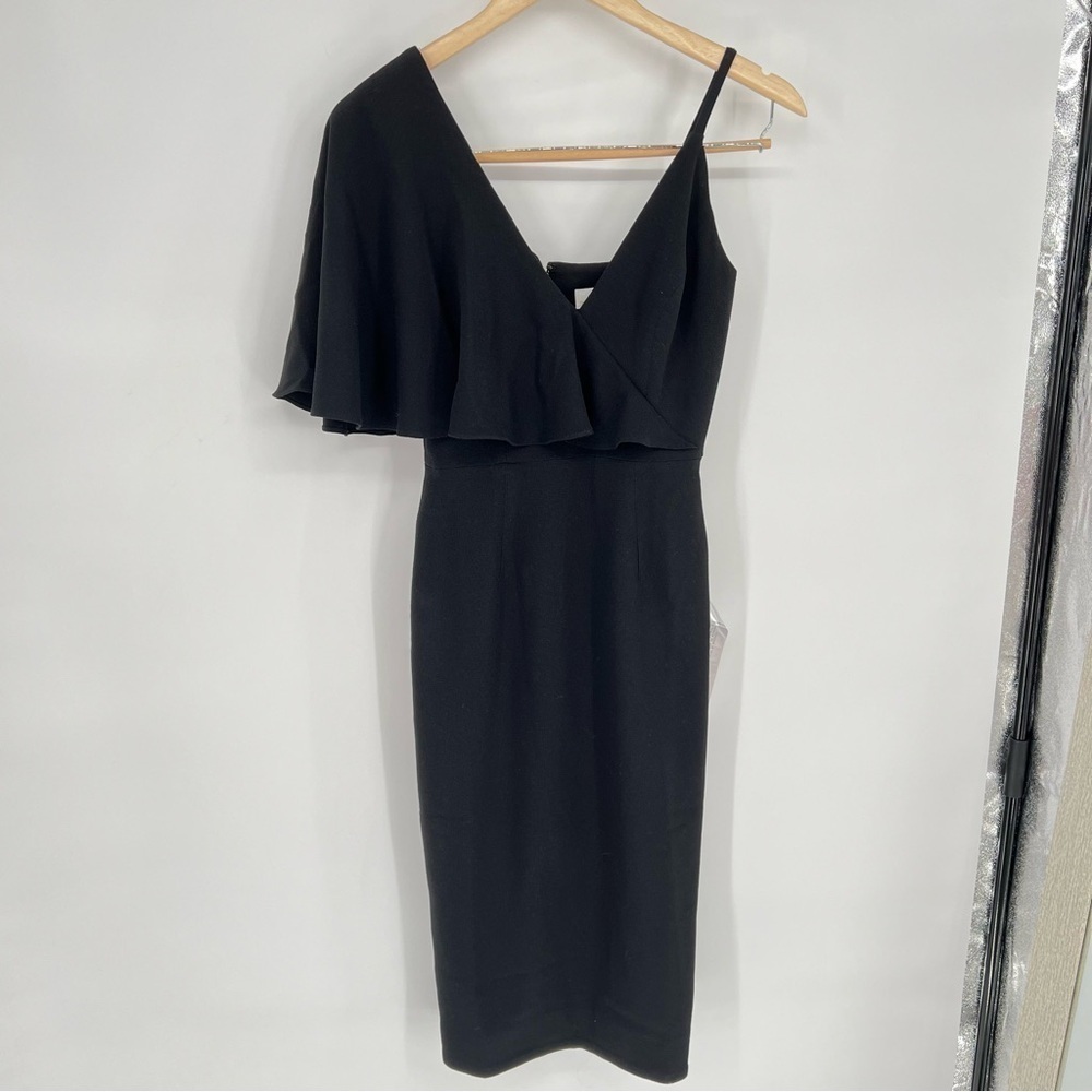 Dress The Population Beth Black Dress Size XXS NEW LBD Formal - Picture 3 of 16